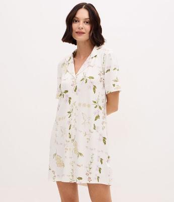 Camisola Americana em Viscolycra com Estampa Floral