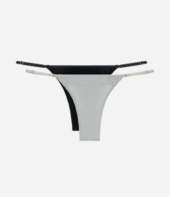 Kit 02 Calcinhas String Fio em Viscose