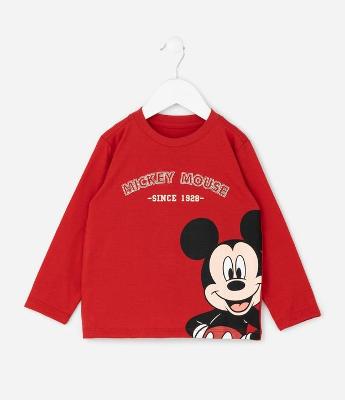 Camiseta Infantil com Estampa Mickey Mouse – Tam 1 a 6 Anos