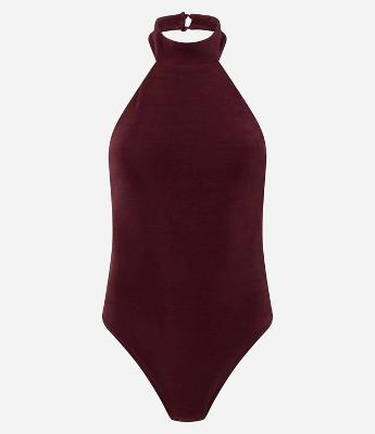 Body Halter em Ribana com Fechamento na Gola