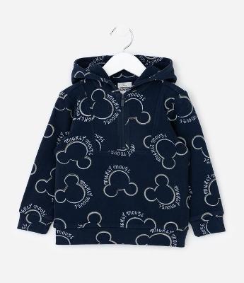 Casaco Infantil com Capuz e Estampa Mickey – Tam 1 a 6 Anos