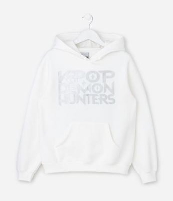 Casaco Infantil Oversized com Estampa Huntrix – Tam 5 a 14 Anos