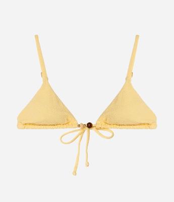 Biquíni Top Cortininha com Textura e Aviamentos