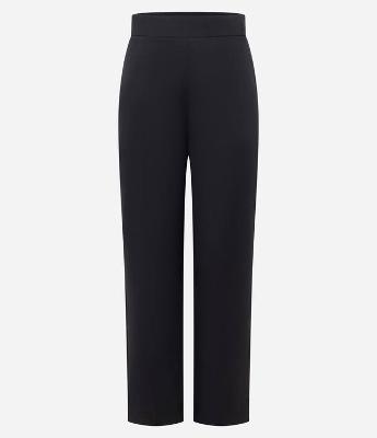 Calça Reta Alfaiatada em Crepe