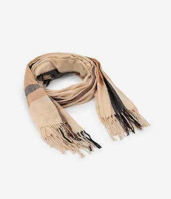 Cachecol em Flanela com Estampa Xadrez