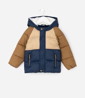 Jaqueta Infantil Raglan com Capuz Forrado – Tam 1 a 5/6 Anos