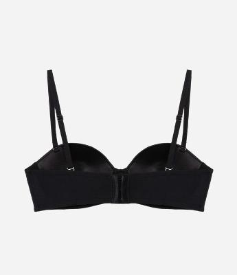 Sutiã Tomara Que Caia em Microfibra com Detalhe Acetinado