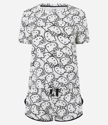 Pijama Short Doll em Viscolycra com Estampa Hello Kitty