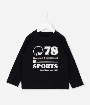 Camiseta Infantil Esportiva com Estampa Baseball Sports – Tam 1 a 5/6 Anos