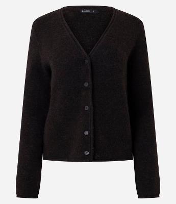 Cardigan em Tricô com Fechamento Frontal em Botões