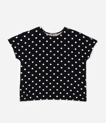 Blusa em Viscolycra com Estampa Poá