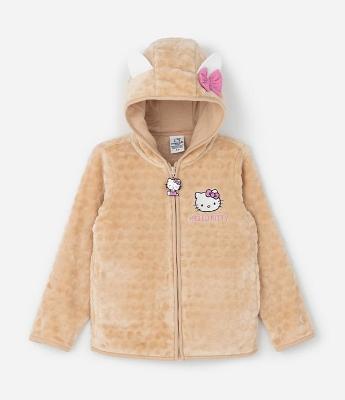 Jaqueta Infantil com Capuz Hello Kitty – Tam 2 a 12 Anos