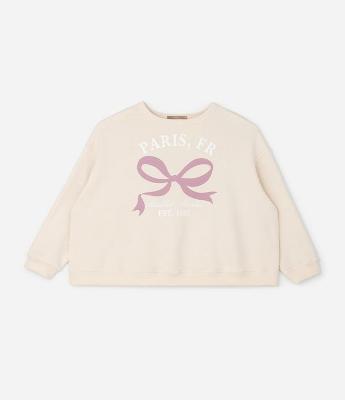 Blusão em Moletom com Estampa de Laço Curve & Plus Size