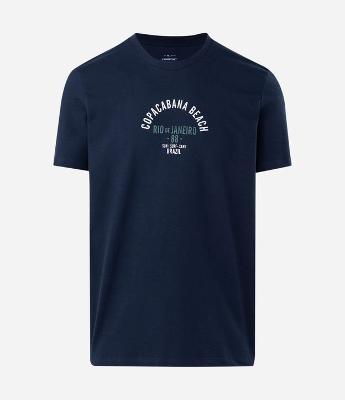 Camiseta Manga Curta com Lettering Copacabana