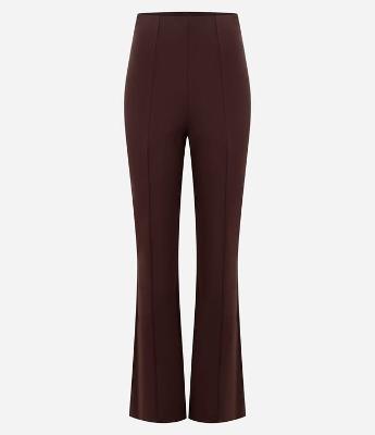 Calça Flare em Ponto Roma com Recortes