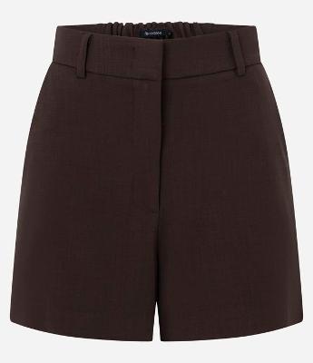 Short Alfaiatado em Crepe com Cós Elástico