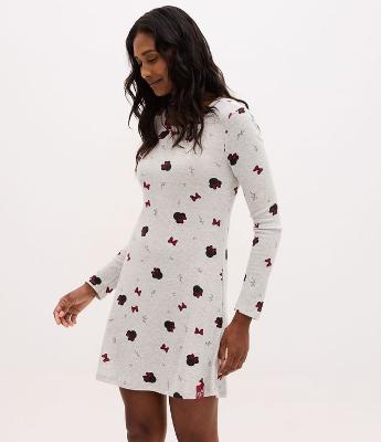 Camisola com Estampa Minnie e Detalhe no Decote