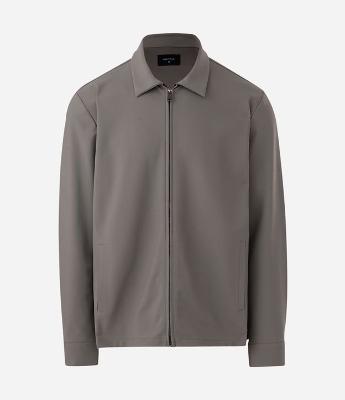 Jaqueta Tecnológica Texturizada com Fechamento em Zíper