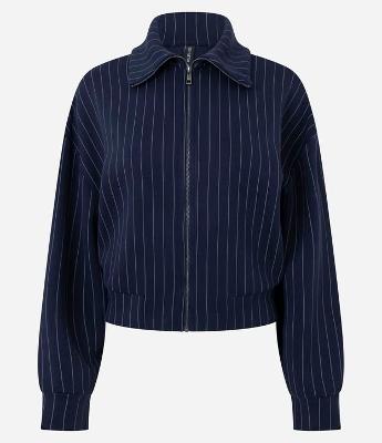 Casaco Risca de Giz em Microfibra