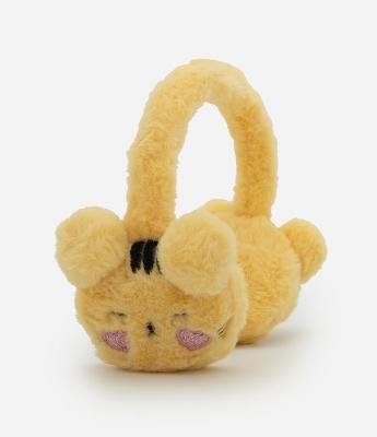 Protetor de Orelhas Infantil em Pelúcia com Tigrinho Bordado – Tam U