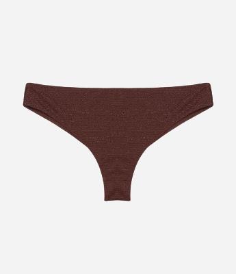 Biquíni Calcinha Fio Duplo com Fio Metalizado e Texturizado Curve & Plus Size