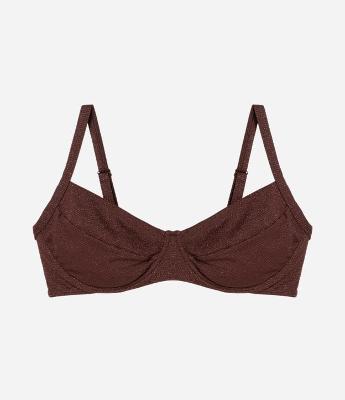 Biquini Top com Fio Metalizado e Texturizado Curve & Plus Size