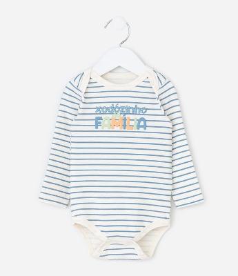 Body Infantil Listrada com Lettering Xodozinho – Tam RN a 18 Meses