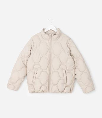 Jaqueta Infantil Acolchoada com Gola Alta – Tam 5 a 14 Anos