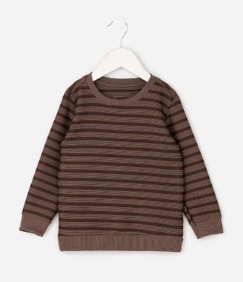 Camiseta Infantil Listras com Texturizada – Tam 1 a 6 Anos