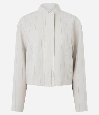 Jaqueta Alfaiatada com Estampa Listrada