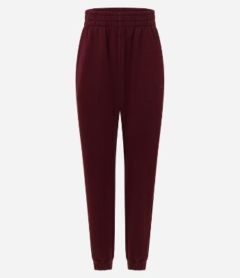 Calça Jogger Esportiva em Moletom com Recortes Canelados