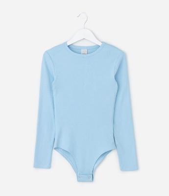 Body Infantil com Manga Longa – Tam 7 a 16 Anos