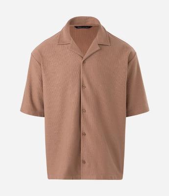 Camisa Boxy Manga Curta Texturizada