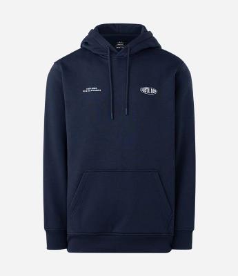 Casaco Fechado em Moletom com Felpa com Estampa Lettering e Capuz