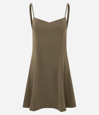 Vestido Curto Evasê de Alcinha