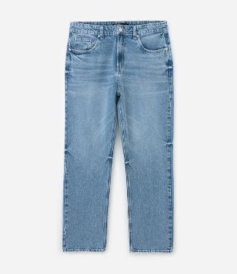 Calça em Jeans Reta Vintage