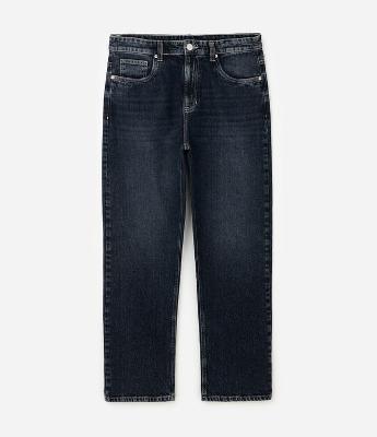 Calça em Jeans Reta Vintage