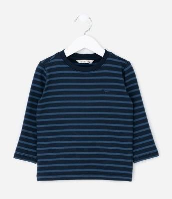 Camiseta Infantil Comfort Listrada – Tam 1 a 5/6 Anos