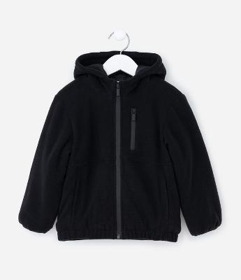 Jaqueta Infantil com Capuz e Zíper – Tam 1 a 5/6 Anos