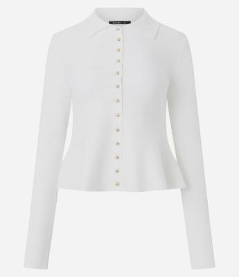 Cardigan Regular Acinturado em Tricô com Mini Botões