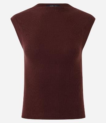 Blusa em Algodão com Gola Canoa