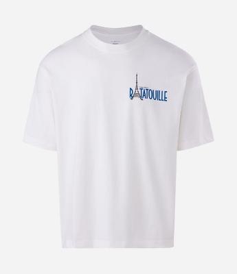 Camiseta Boxy Manga Curta em Algodão Estampa Ratatouille