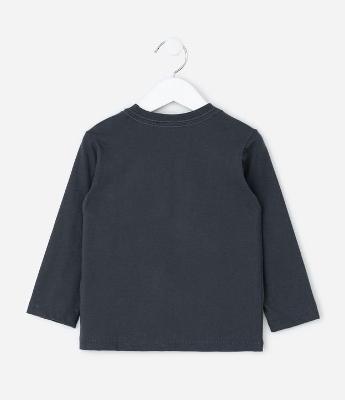 Camiseta Infantil Manga Longa com Estampa Tratores – Tam 1 a 5/6 Anos