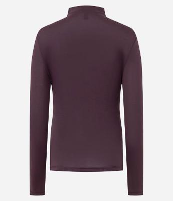 Blusa Básica Manga Longa em Modal com Gola Alta