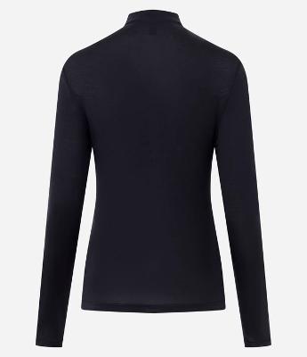 Blusa Básica Manga Longa em Modal com Gola Alta