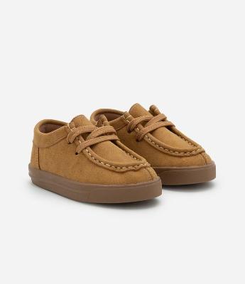 Sapato Dockside Infantil em Efeito Camurça – Tam 20 a 27