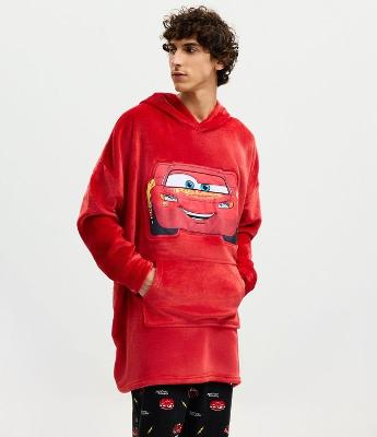 Pijama Longo com Felpa Relâmpago McQueen Carros