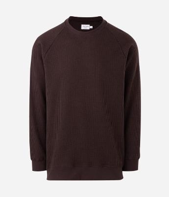 Blusão em Meia Malha com Textura Waffle