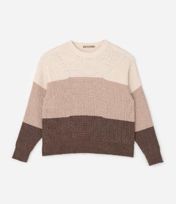 Suéter Amplo em Tricô Curve e Plus Size