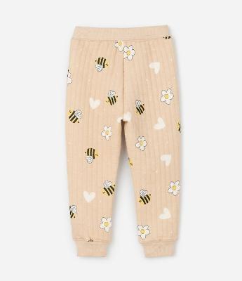 Conjunto Infantil Matelassê com Estampa Abelhas – Tam 1 a 5/6 Anos